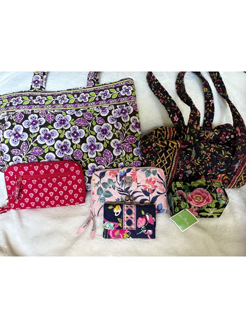 Vera Bradley. Group of six different pieces. Each pristine.